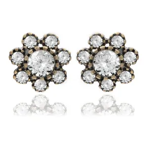 Crystal Flower Earring 